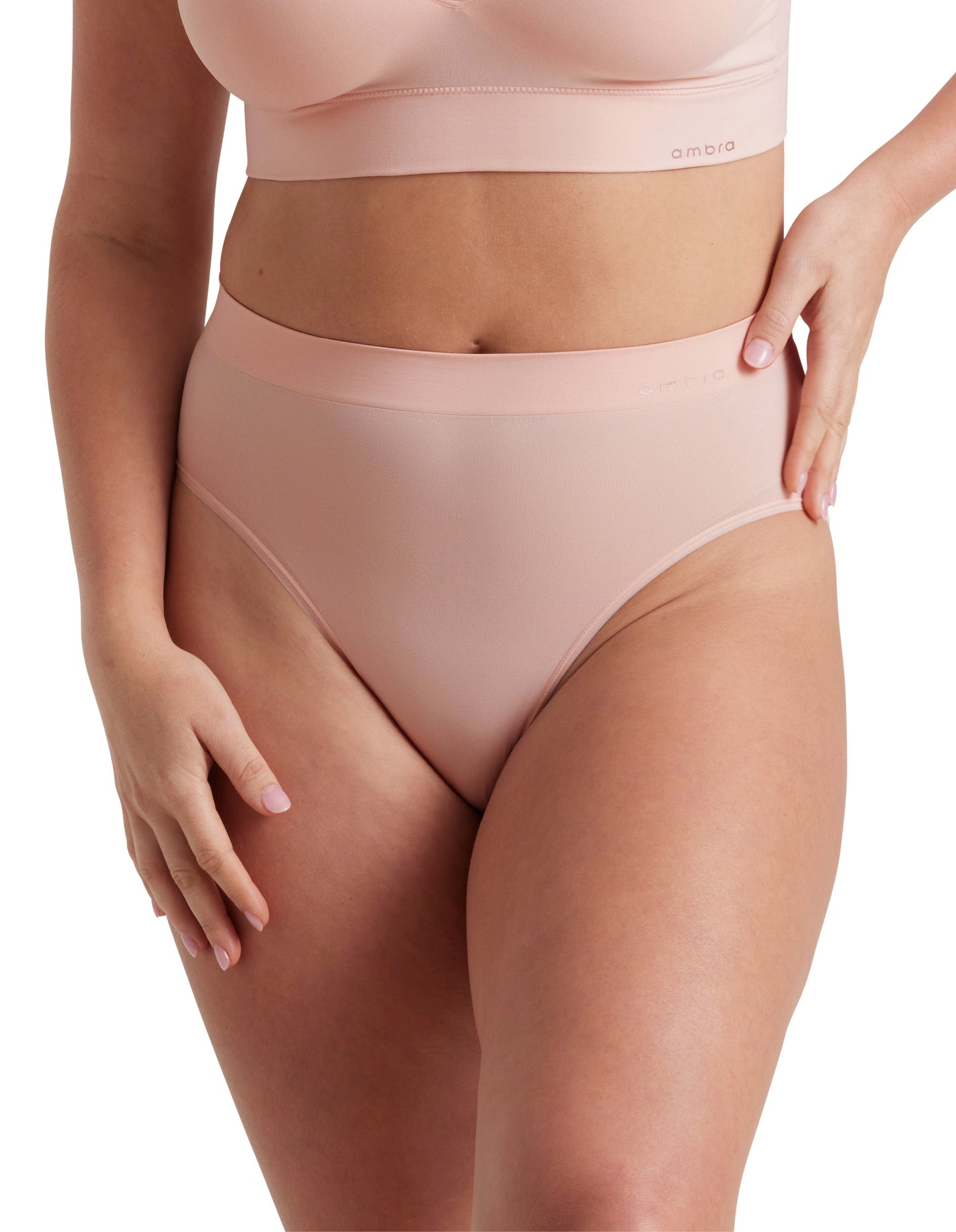 Bondi Bare Hi Cut Brief - Peach Fizz