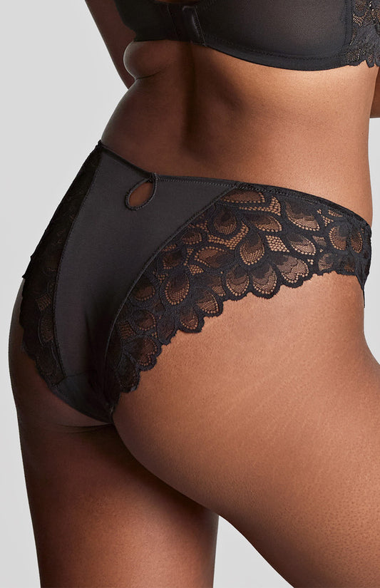 Panache Allure Brazilian Brief - Black/Latte