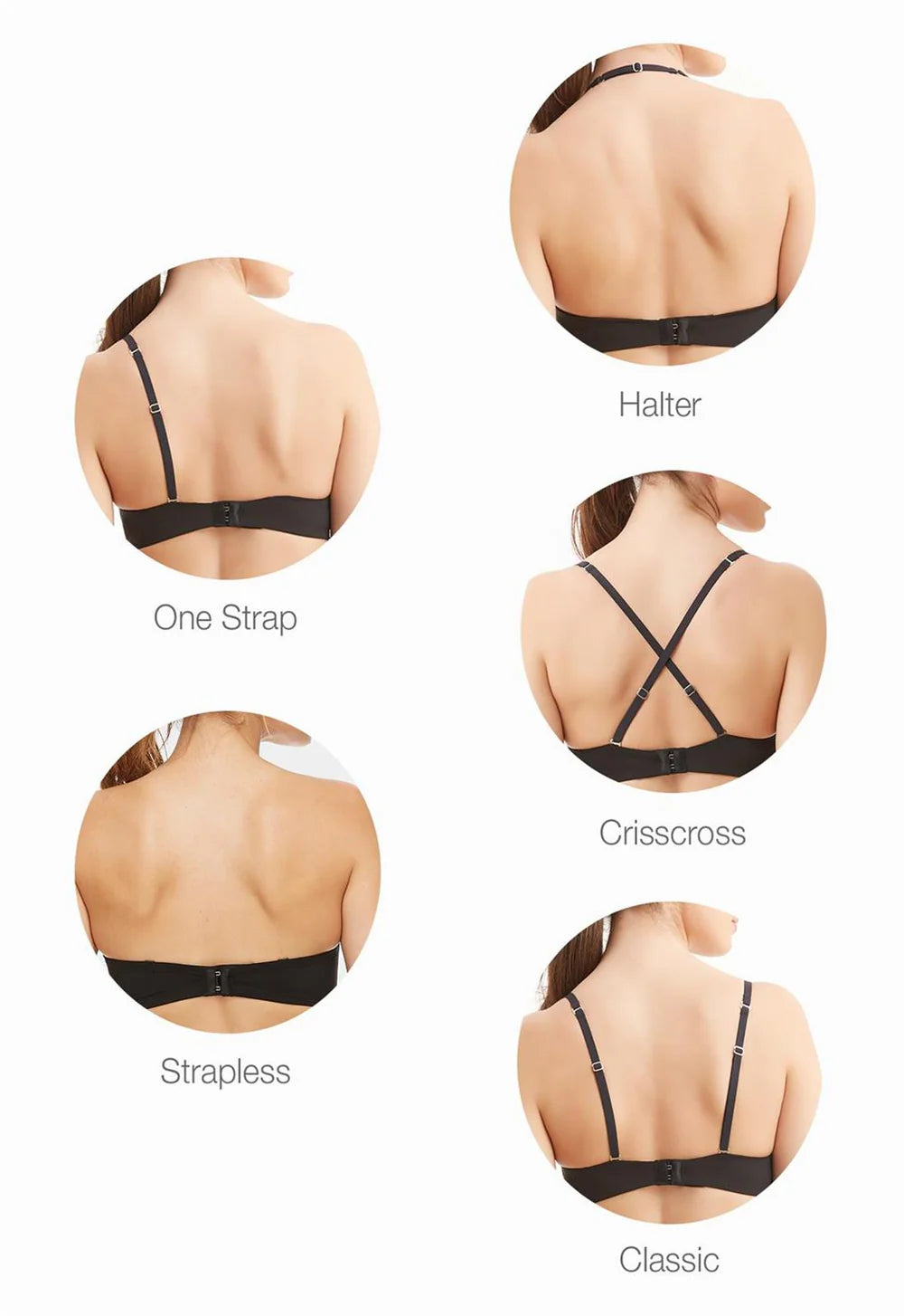 Montelle Strapless Bra - Black
