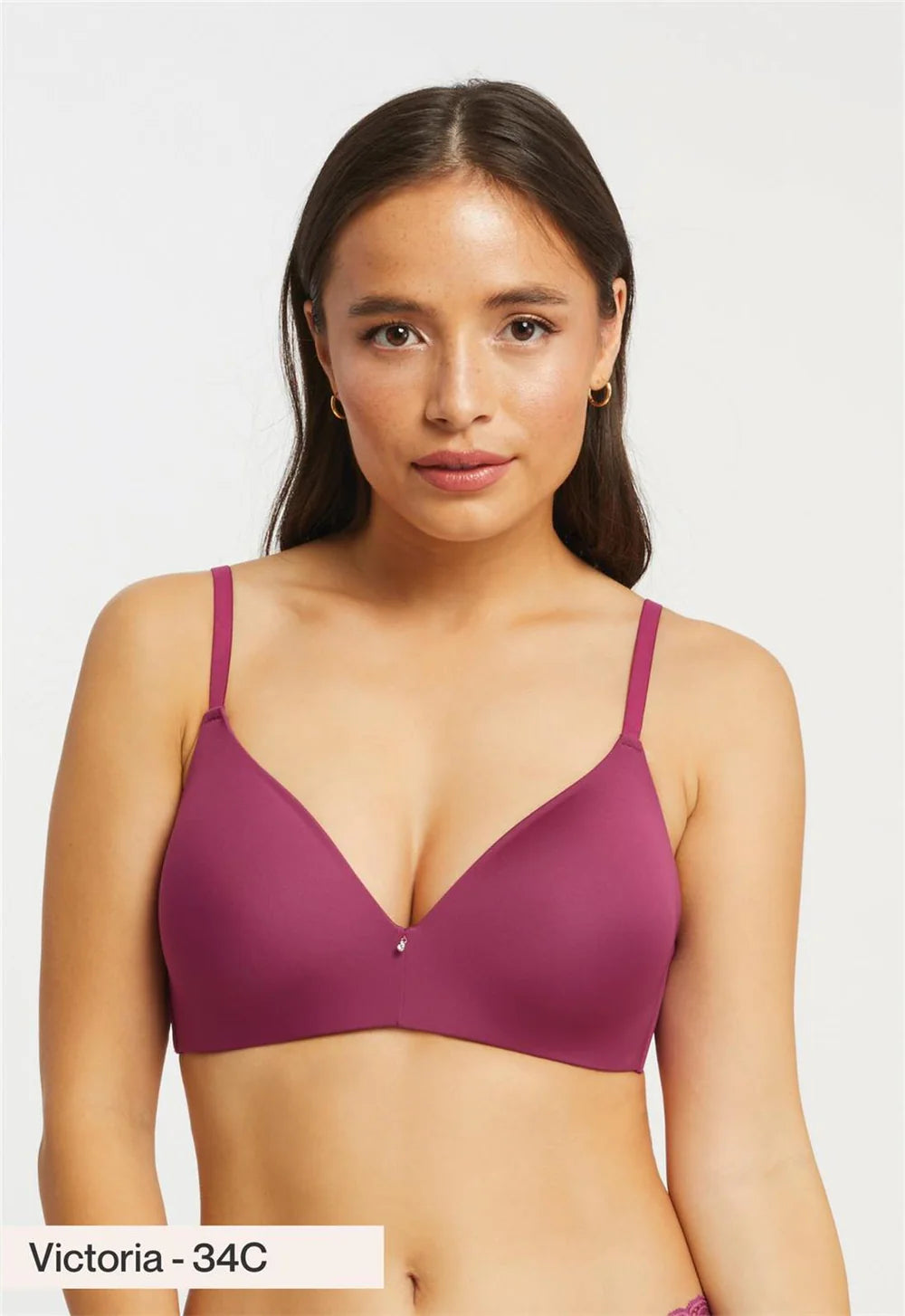 Montelle Wire-Free T-Shirt Bra - Cranberry
