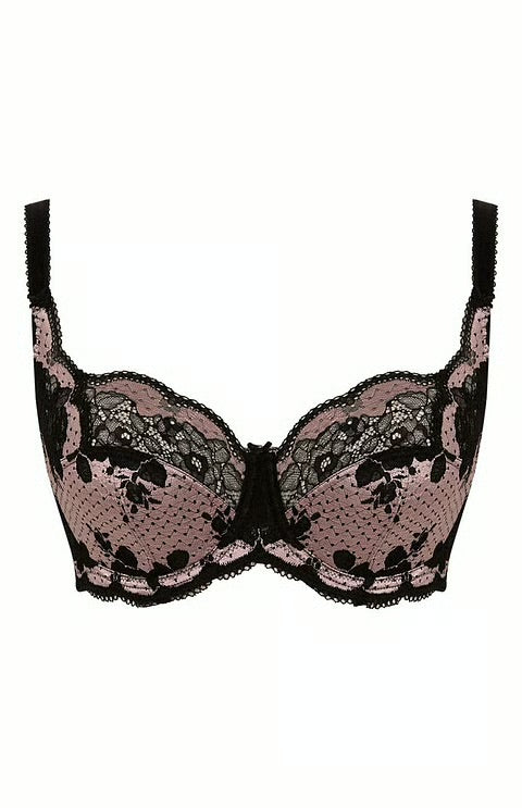 Panache Clara Full Cup Bra Black / Pink