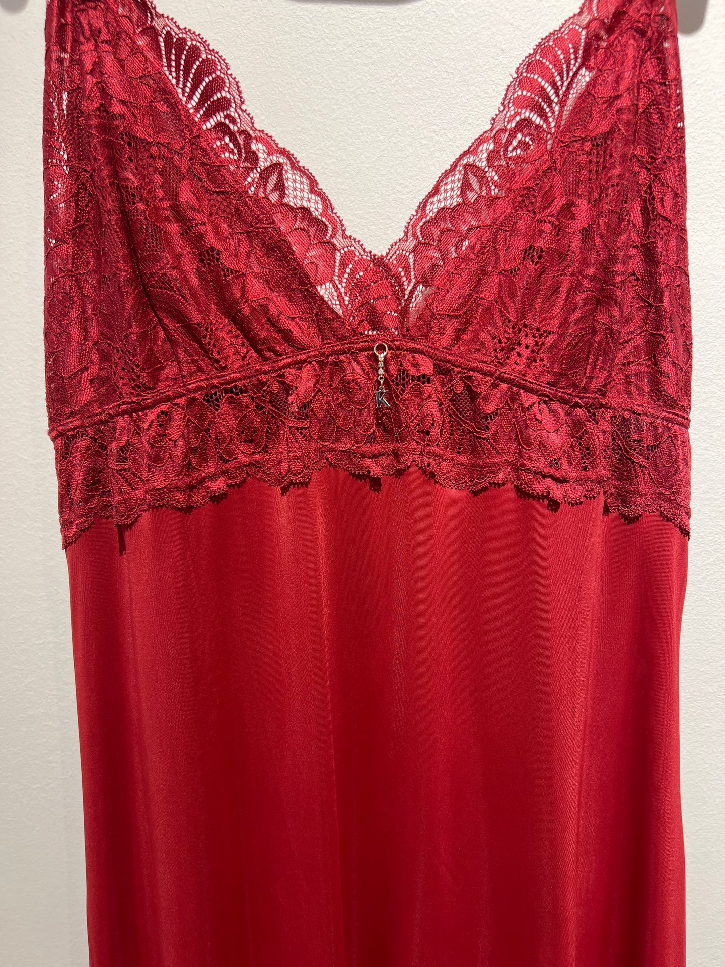 Karicia Nightie Slip Chemise - Dark Red