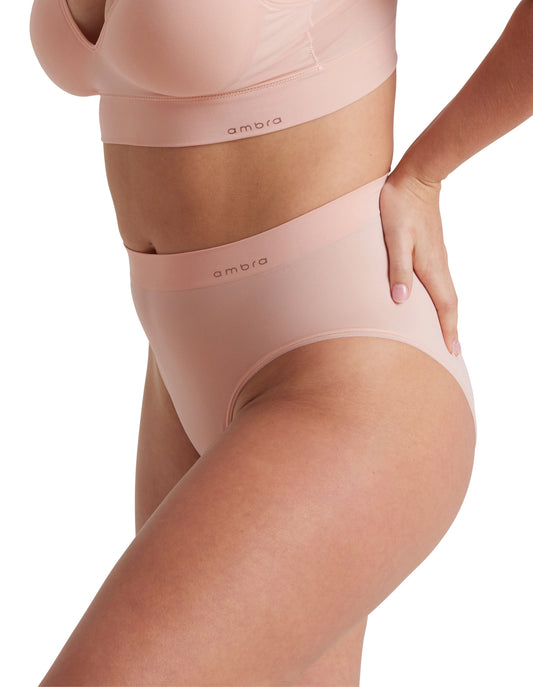 Bondi Bare Hi Cut Brief - Peach Fizz