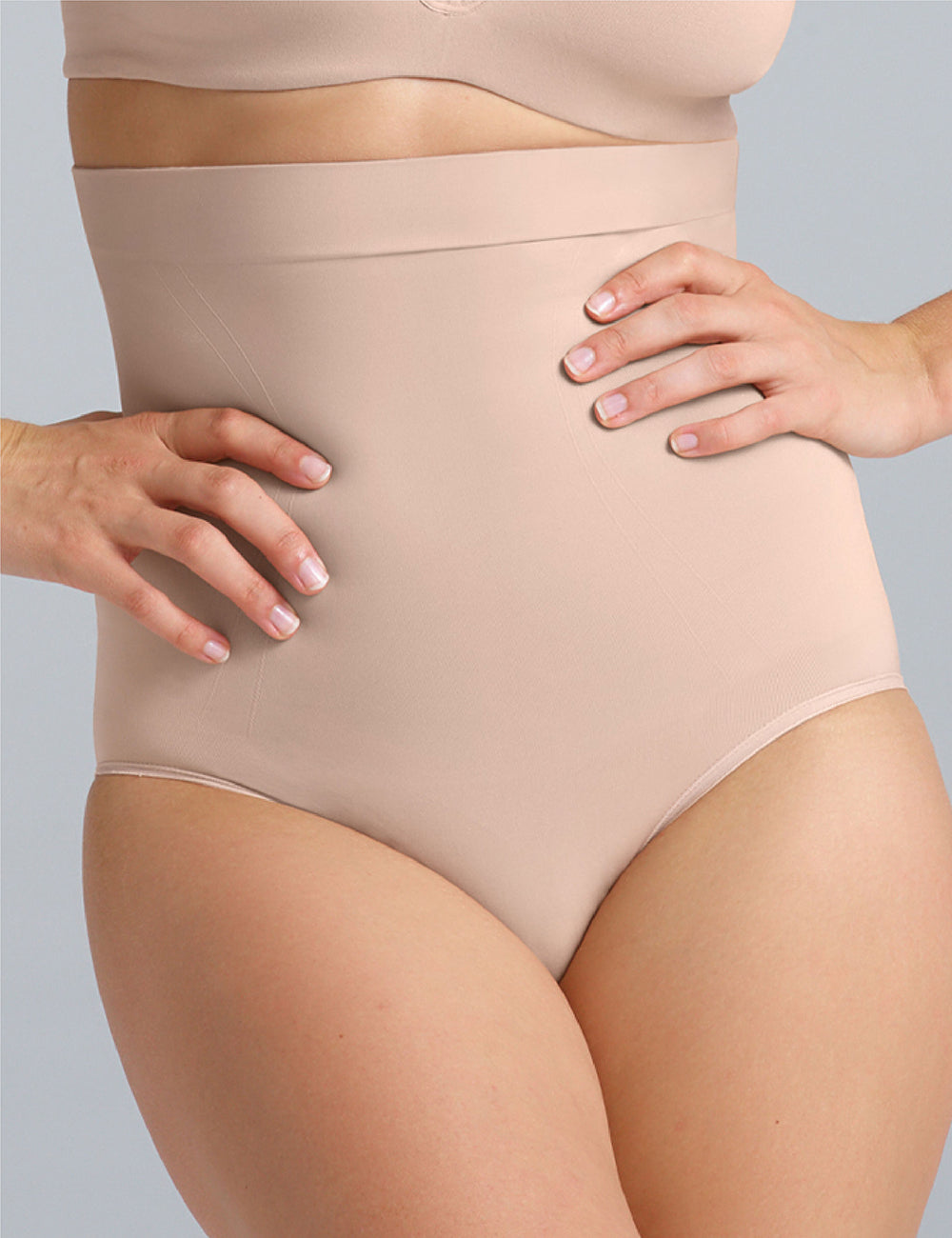 Ambra Powerlite High Waisted Brief - Rose Beige