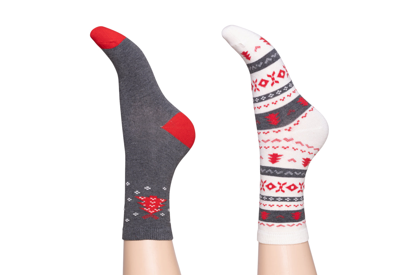 Charnos Xmas Tree Socks - Grey