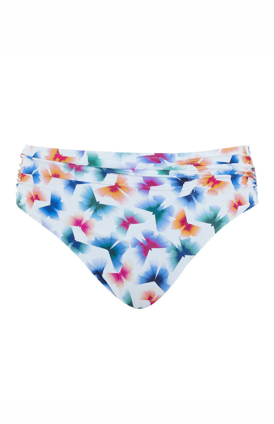 Panache Midi Bikini Bottom Brief - Flutter Print