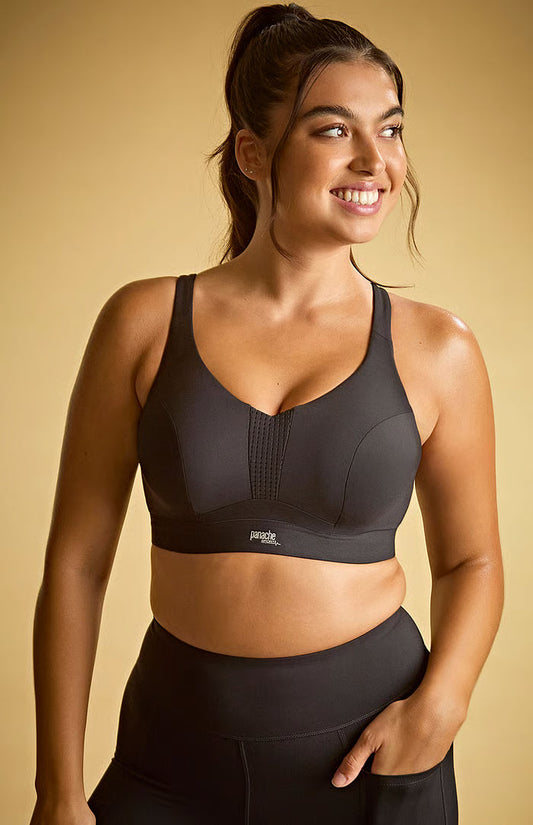 Panache Endurance wired non-padded sports bra in black