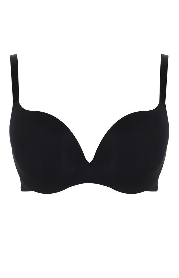 365 Moulded Plunge Bra- Black