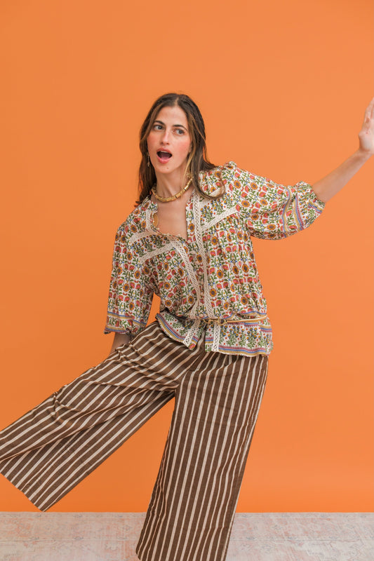 Jaase Harlowe Print Bee Blouse
