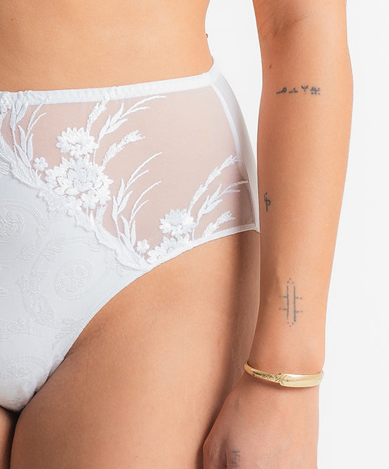 Louisa Bracq Nympha Full Brief - Blanc