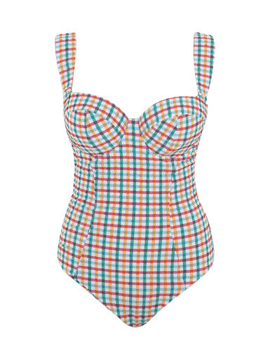 Panache Monica Balcony Swimsuit Seersucker Multi product view