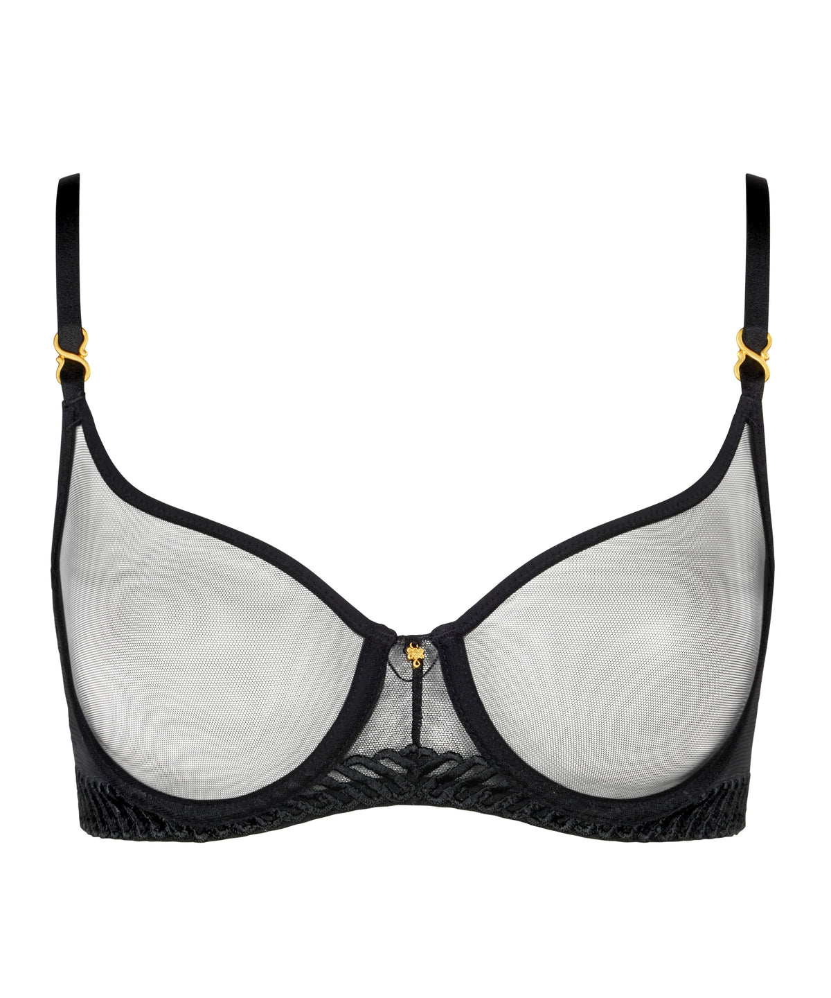 Aubade Sheer Emotion Half-Cup Bra – Black product only