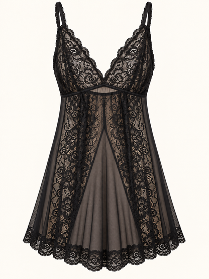 Brazilian Black Lace Camisole / Chemise / Dress