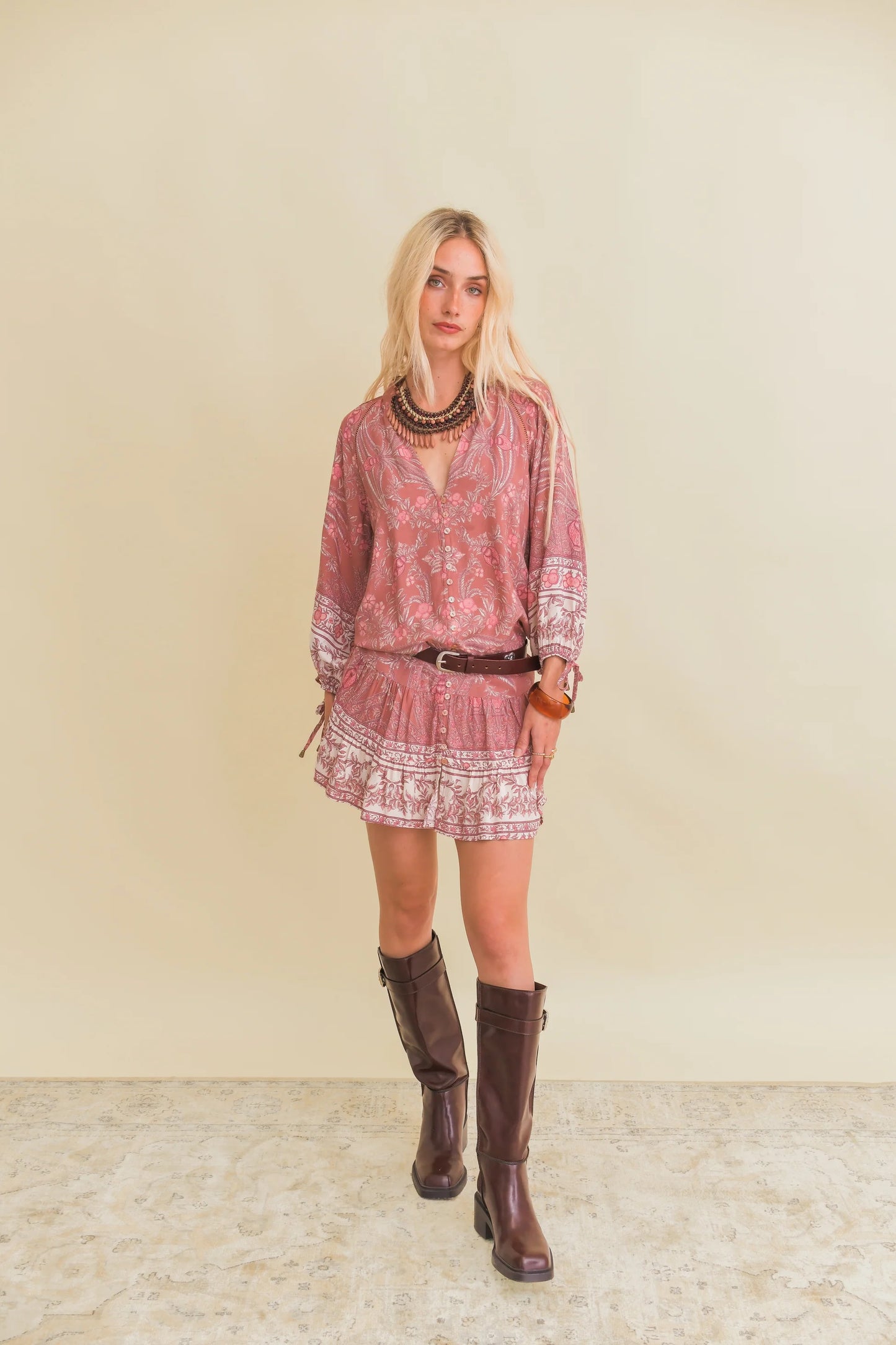 JAASE - ANGELINA PRINT - INKA MINI DRESS