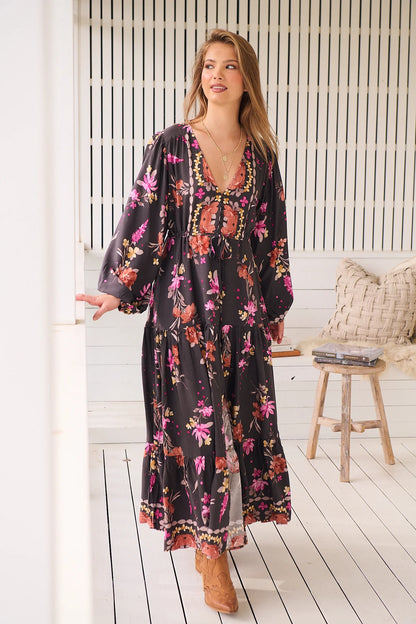 Jaase - Monarch Print - Teresa Maxi Dress