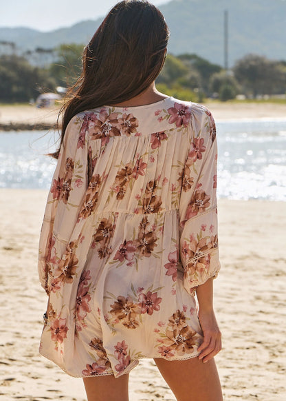 Jaase - Love Story Floral Print - Playsuit dress
