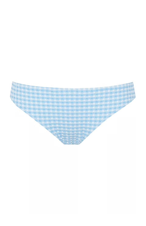 Panache Classic Bikini Bottoms - Sky Blue Gingham