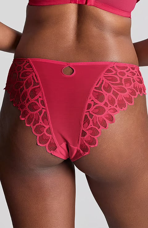 Panache Allure Brazilian Brief - Raspberry