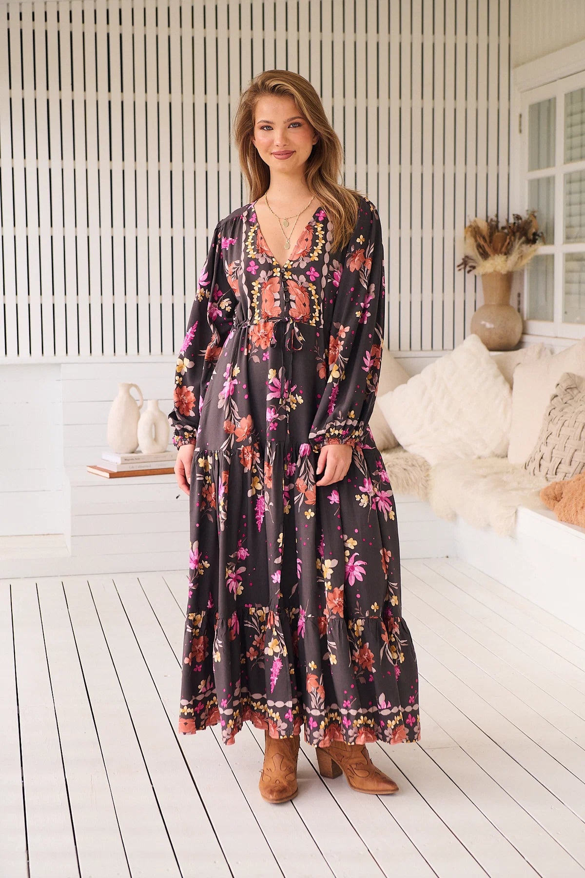 Jaase - Monarch Print - Teresa Maxi Dress