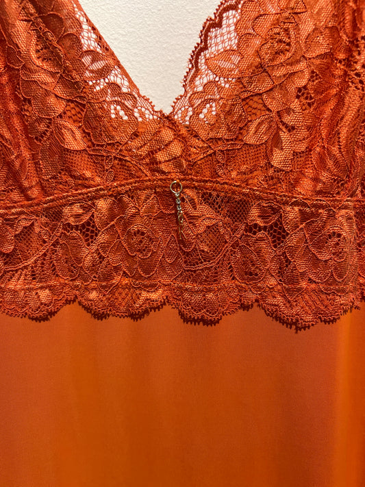 Karicia Nightie Slip Chemise - Terracota