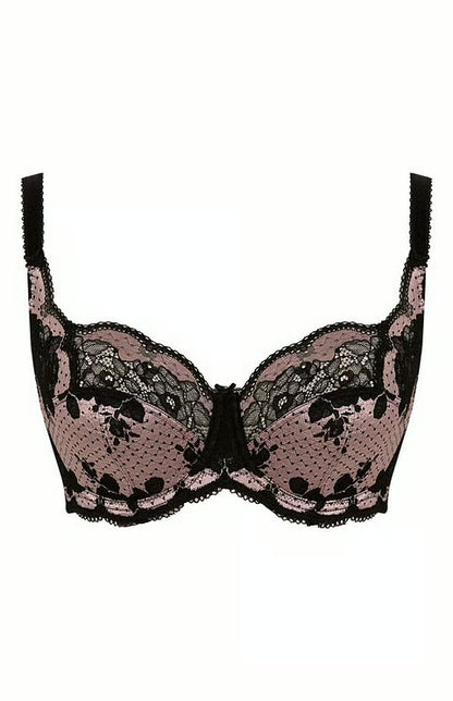 Panache Clara Full Cup Bra Black / Pink