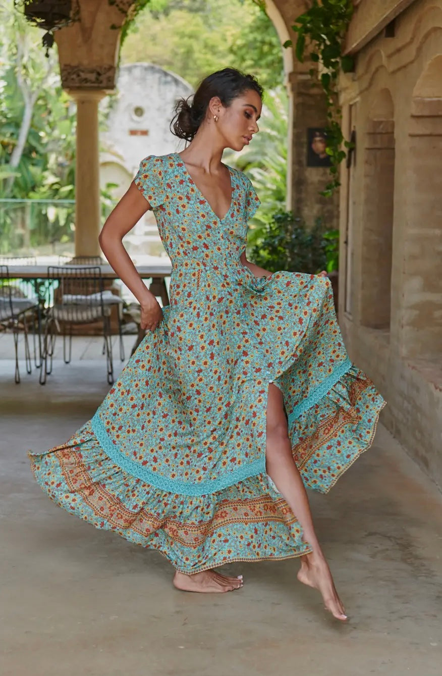 Jaase Synergy Print Maxi Dress