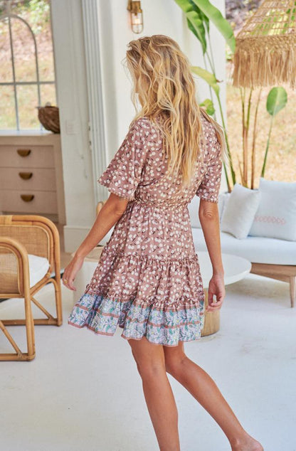 OTTILIE PRINT DAYA MINI DRESS