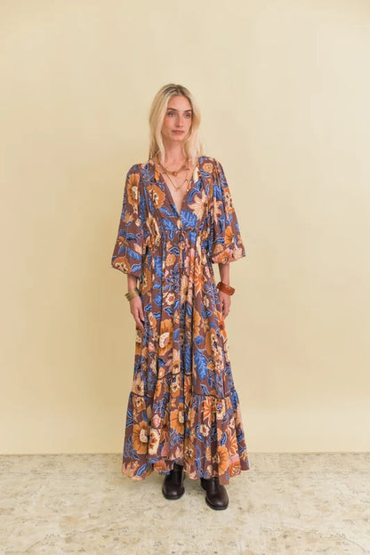 Jaase - Tierra Print - Catalonia Maxi Dress