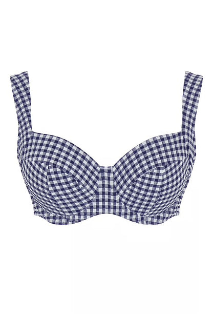 Panache Olivia Full Cup Bikini - Navy Gingham