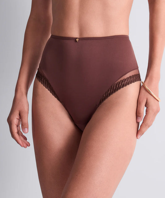 Aubade High Waist Brief - Sepia