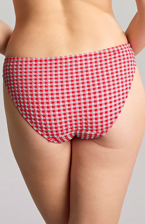 Panache Classic Bikini Bottoms - Red Gingham