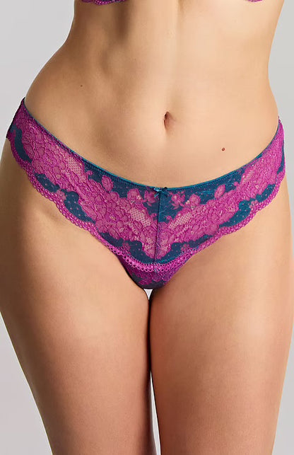 Clara Thong - Teal/Magenta