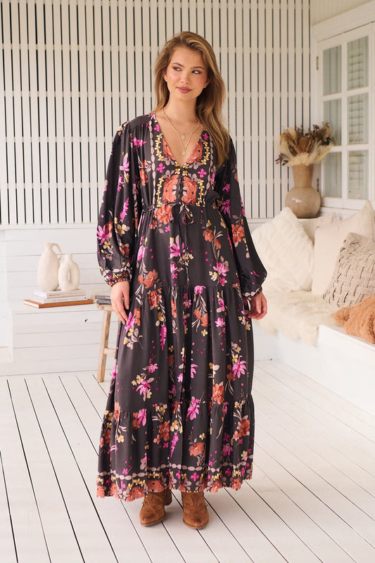 Jaase - Monarch Print - Teresa Maxi Dress