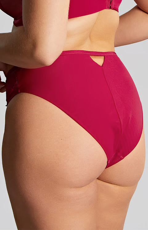 Josephine High Leg Brief - Magenta - by Panache Sculptresse