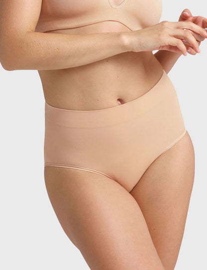 Ambra Powerlite Full Brief - Rose Beige