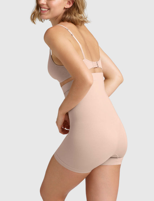Ambra Powerlite High Waisted Shortie - Rose Beige