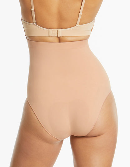 Ambra Killer Curves Hi Waisted Hi Cut Shaping Brief - Toffee