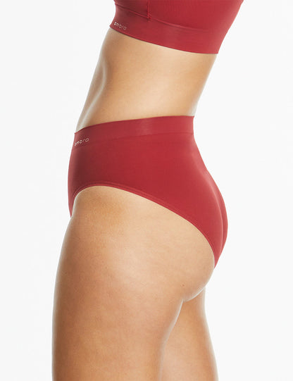 Ambra Bondi Bare Hi Cut Brief Scarlet