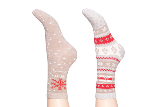 Charnos Let It Snow Socks - Beige