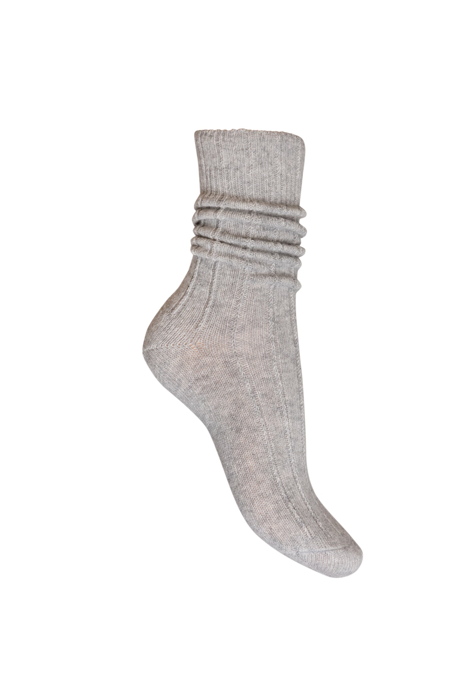 Charnos Cashmere Slouchy Sock - Grey