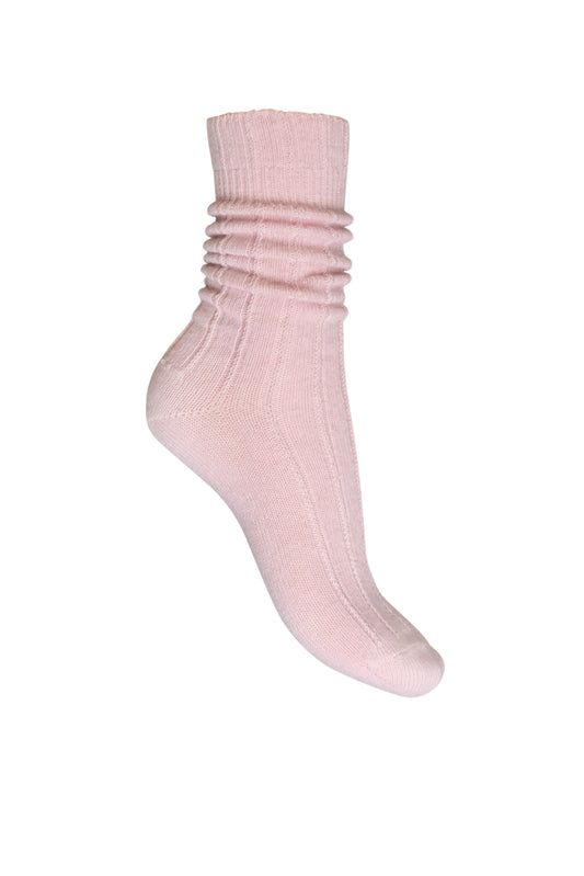 Charnos Cashmere Slouchy Sock - Pink