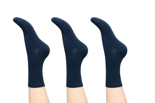 Charnos Organic Cotton Socks - Navy