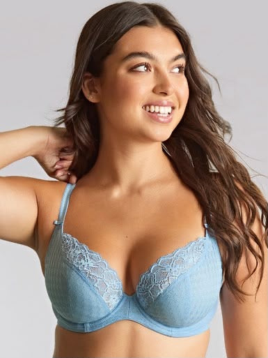 Panache Envy Plunge Bra non-padded - Sky Blue