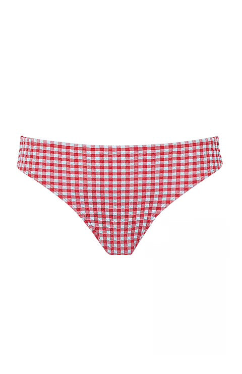 Panache Classic Bikini Bottoms - Red Gingham