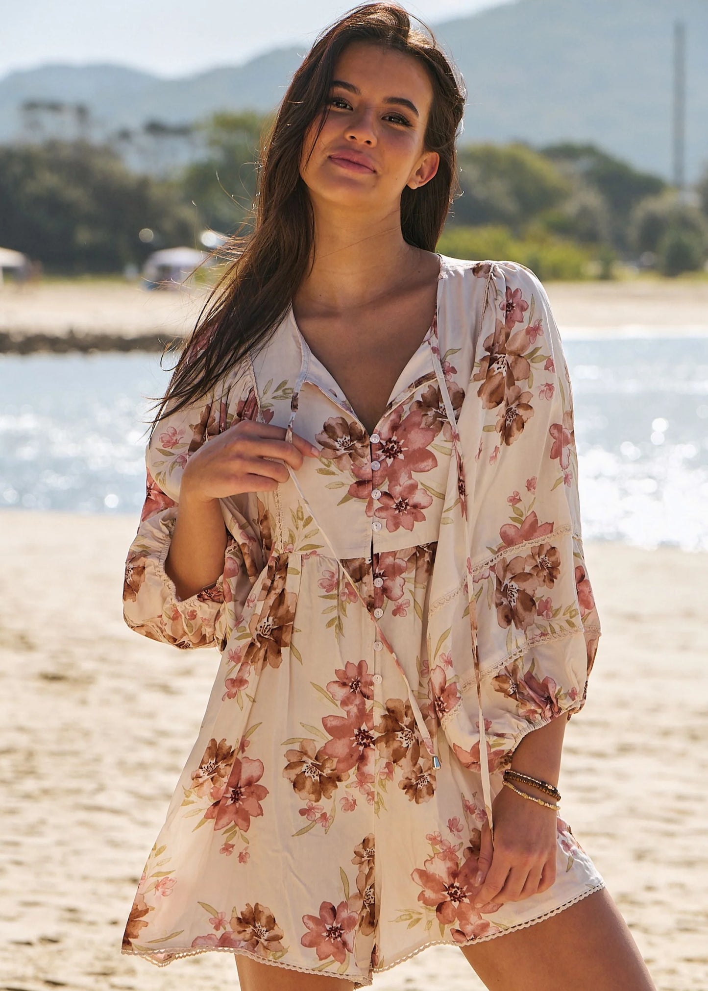 Jaase - Love Story Floral Print - Playsuit dress