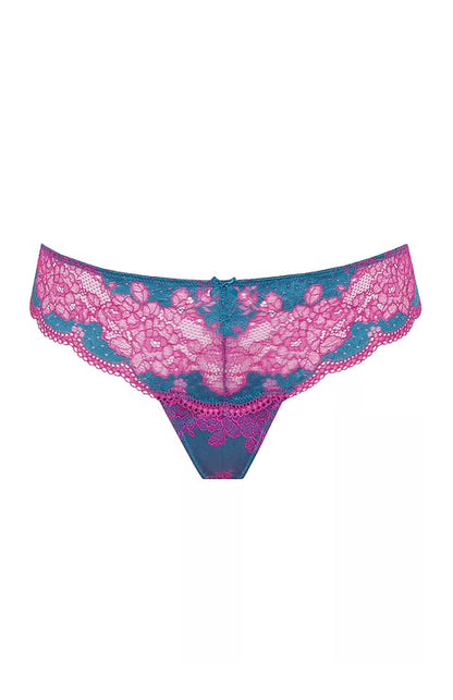 Clara Thong - Teal/Magenta
