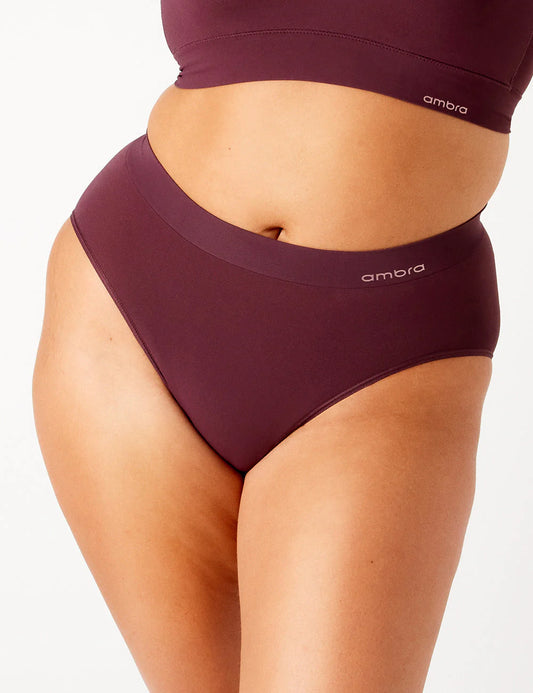 Bondi Bare Hi Cut Brief - Sangria