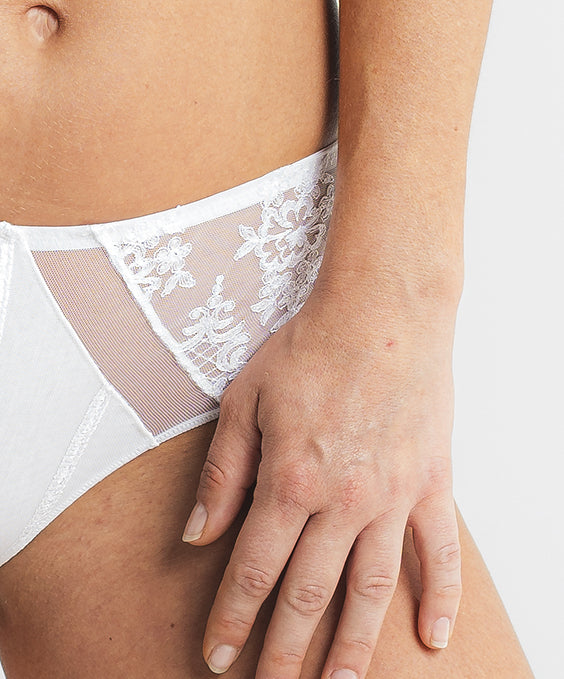 Louisa Bracq - Victoria Shorty Knicker - Blanc White