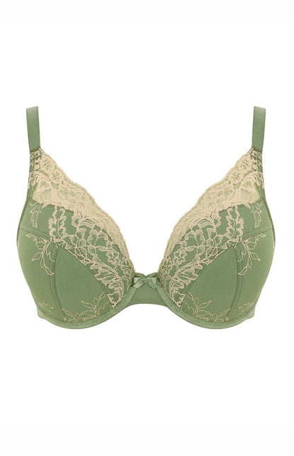 Panache - Ana High Apex Plunge Bra - Sage Green