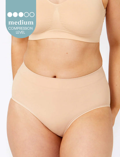 Ambra Powerlite Full Brief - Rose Beige